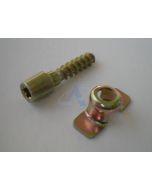 Pieza de seguridad y Tornillo cilindrico para STIHL 024 AV, 028, 038 AV, BR 320, BR 400, MS 380