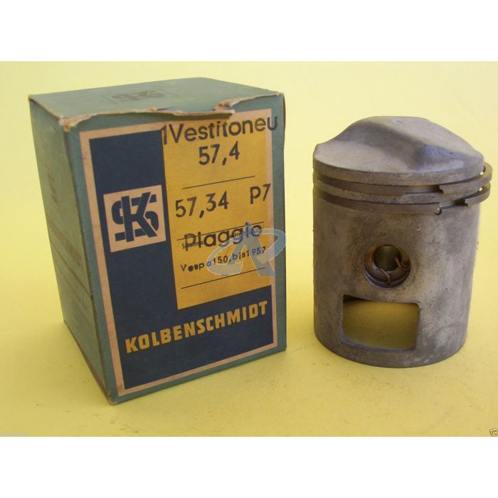Pistón para PIAGGIO Vespa 150 till 1957 (57.4mm) Sobremedida de Kolbenschmidt
