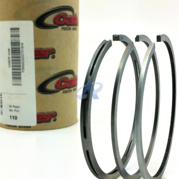 Segmentos de Pistón para Compresores de aire con diámetro 52mm (2.047'') & 3mm Segmento de Engrase